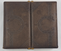 Album 24. front cover. Victorian double photograph album