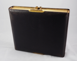 Album 24. Victorian double photograph album. Leather, embossed cover